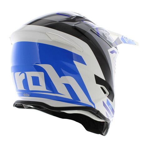 Airoh Aviator Ace 2 MX Helmet Ground - gloss blue grey white - Size L