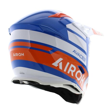 Airoh Aviator Ace 2 MX Helmet Sake - Size XL - gloss white blue orange