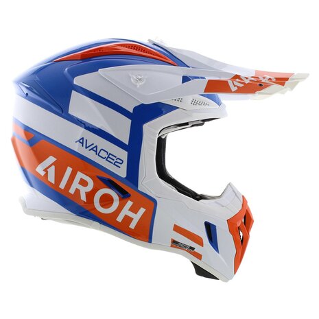 Airoh Aviator Ace 2 MX Helmet Sake - Size XL - gloss white blue orange