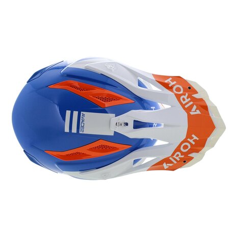 Airoh Aviator Ace 2 MX Helmet Sake - Size XL - gloss white blue orange