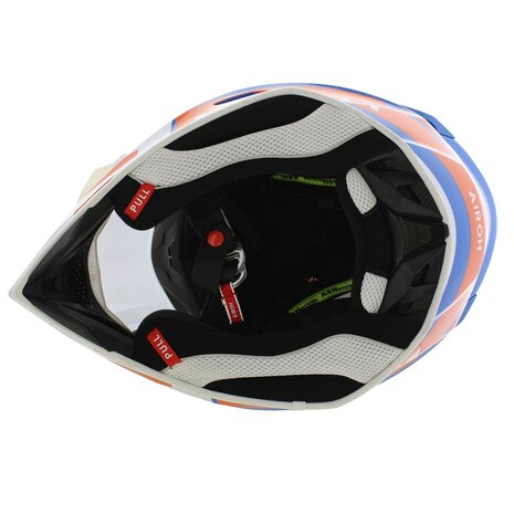 Airoh Aviator Ace 2 MX Helmet Sake - Size XL - gloss white blue orange