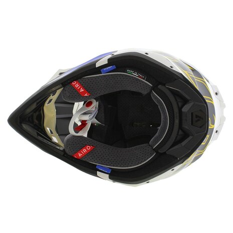Airoh MX Helmet Aviator 3 AMS&sup2; Monarch gloss blue white yellow