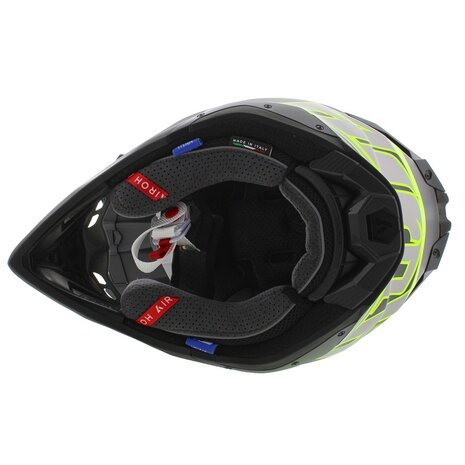 Airoh MX Helmet Aviator 3 AMS&sup2; Monarch matt grey black fluo yellow
