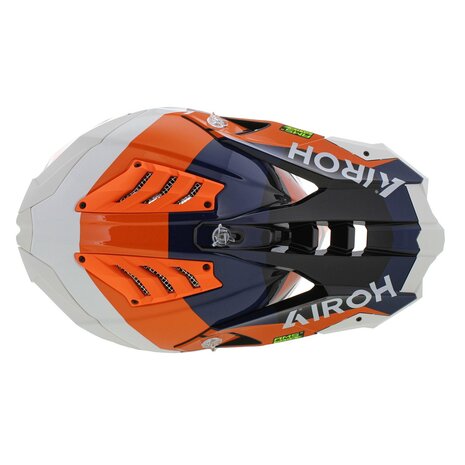 Airoh MX Helmet Aviator 3 AMS&sup2; Monarch gloss blue white orange