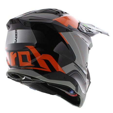 Airoh Helmet Aviator 3 AMS&sup2; Saber gloss orange black grey