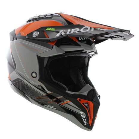 Airoh Helmet Aviator 3 AMS&sup2; Saber gloss orange black grey