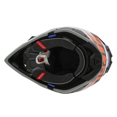 Airoh Helmet Aviator 3 AMS&sup2; Saber gloss orange black grey
