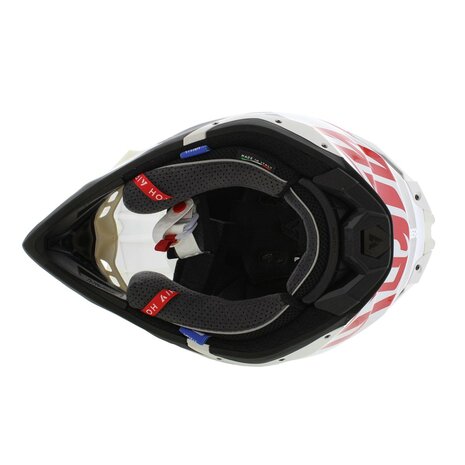 Airoh Helmet Aviator 3 AMS&sup2; Saber gloss red white black