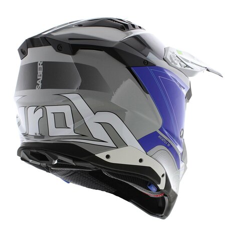 Airoh Helmet Aviator 3 AMS&sup2; Saber gloss grey blue white
