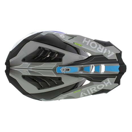 Airoh Helmet Aviator 3 AMS&sup2; Saber gloss grey blue white