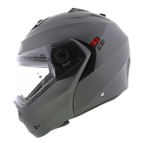 Caberg Duke X Matt Titanium Grey - Modular Motorcycle Helmet - Size XS