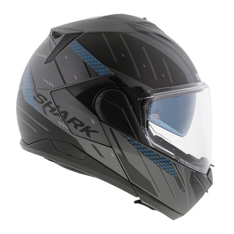 Shark Oxo Modular Helmet - Rydger - Matt Blue Anthracite Black