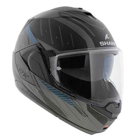 Shark Oxo Modular Helmet - Rydger - Matt Blue Anthracite Black