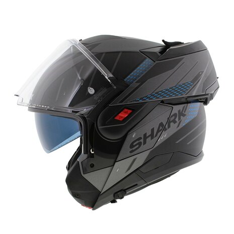 Shark Oxo Modular Helmet - Rydger - Matt Blue Anthracite Black