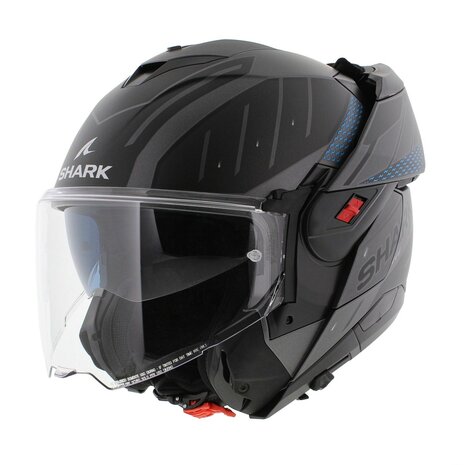 Shark Oxo Modular Helmet - Rydger - Matt Blue Anthracite Black