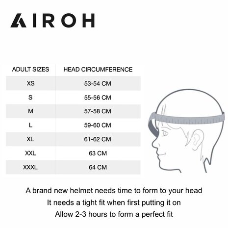 Airoh Commander 2 Carbon  enduro adventure motorcycle helmet - Gloss Carbon black