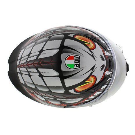 AGV K1 S helmet Lyzard matt black grey red