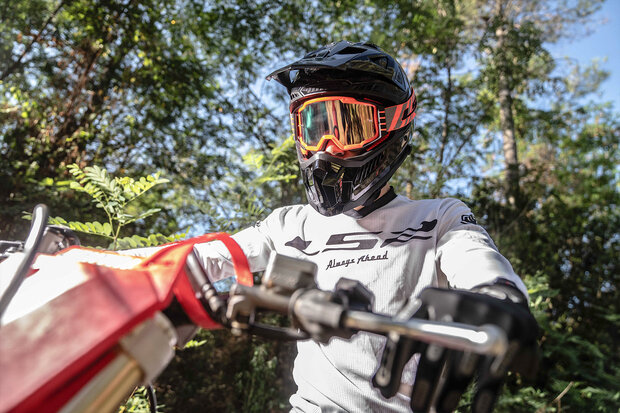 LS2 Aura PRO goggle blue with clear visor &amp; Pinlock 70 MaxVision + iridium visor + Laminated Tear off kit