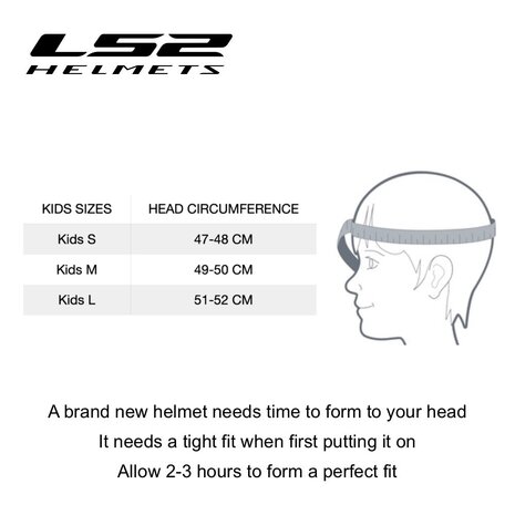 LS2 OF622 Funny II solid gloss white children openface helmet