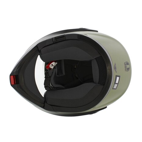 AGV Streetmodular Mono Pastello matt green black motorcycle helmet