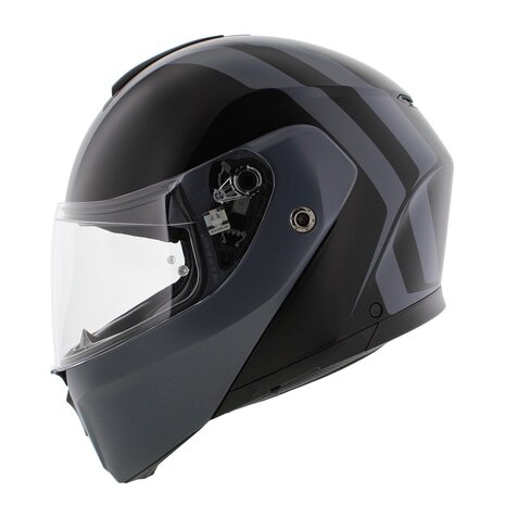AGV Streetmodular Resia matt black grey motorcycle helmet