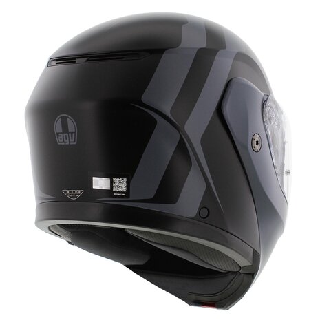 AGV Streetmodular Resia matt black grey motorcycle helmet
