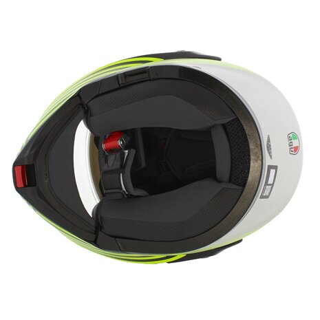 AGV Streetmodular Iseo matt white black yellow fluo motorcycle helmet