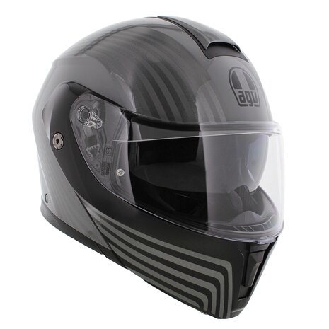 AGV Streetmodular Iseo grey black motorcycle helmet
