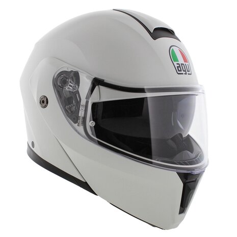 AGV Streetmodular Mono Materia matt white motorcycle helmet