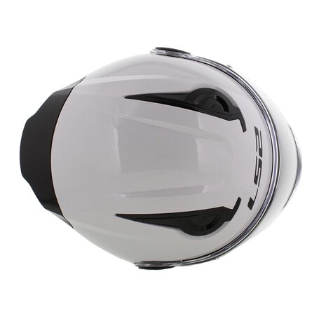 LS2 FF812 Kids junior solid gloss white - Children motorcycle racing helmet