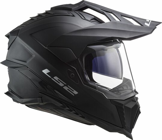LS2 MX701 Explorer solid matt black - Adventure helmet motorcycle
