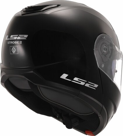 LS2 FF908 Strobe II helmet solid gloss black