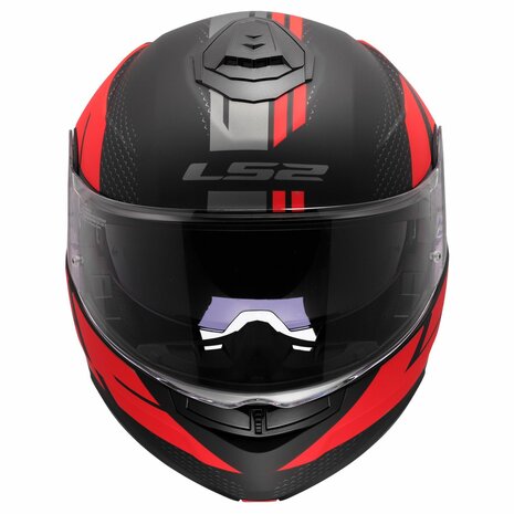 LS2 FF908 Strobe II helmet Code black red