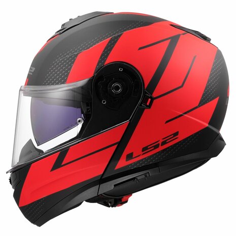 LS2 FF908 Strobe II helmet Code black red