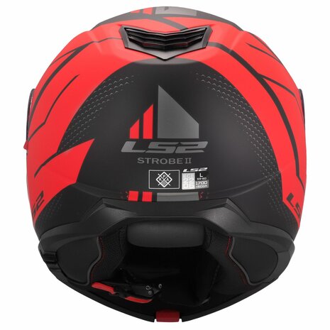 LS2 FF908 Strobe II helmet Code black red