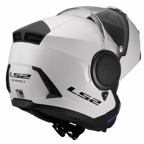 LS2 FF902 Scope II helmet solid gloss white