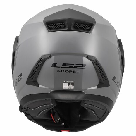 LS2 FF902 Scope II helmet solid nardo grey