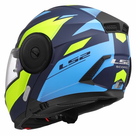 LS2 FF902 Scope II helmet Duria blue high-vision yellow