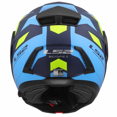 LS2 FF902 Scope II helmet Duria blue high-vision yellow