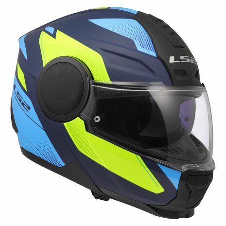 LS2 FF902 Scope II helmet Duria blue high-vision yellow