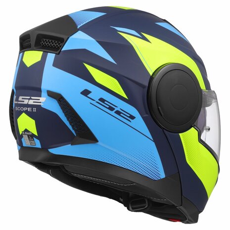 LS2 FF902 Scope II helmet Duria blue high-vision yellow