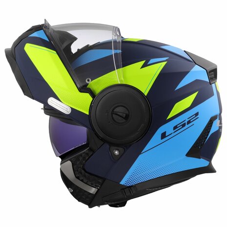 LS2 FF902 Scope II helmet Duria blue high-vision yellow