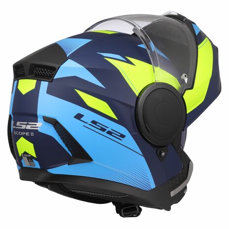 LS2 FF902 Scope II helmet Duria blue high-vision yellow