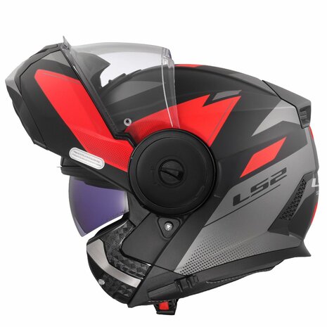 LS2 FF902 Scope II helmet Duria black red