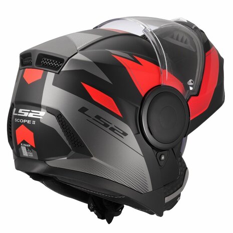 LS2 FF902 Scope II helmet Duria black red
