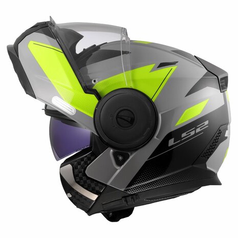 LS2 FF902 Scope II helmet Duria grey high-vision yellow