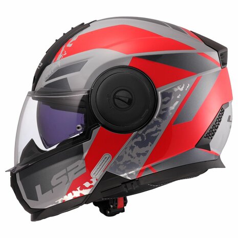 LS2 FF902 Scope II helmet Oxyd grey red