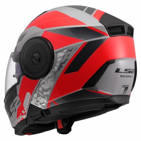 LS2 FF902 Scope II helmet Oxyd grey red