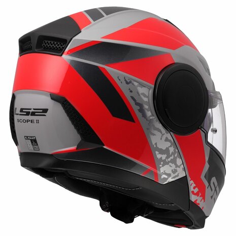 LS2 FF902 Scope II helmet Oxyd grey red