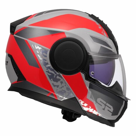 LS2 FF902 Scope II helmet Oxyd grey red
